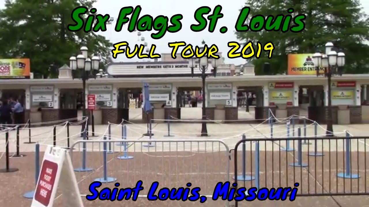 Six Flags St. Louis Full Tour - St Louis, Missouri
