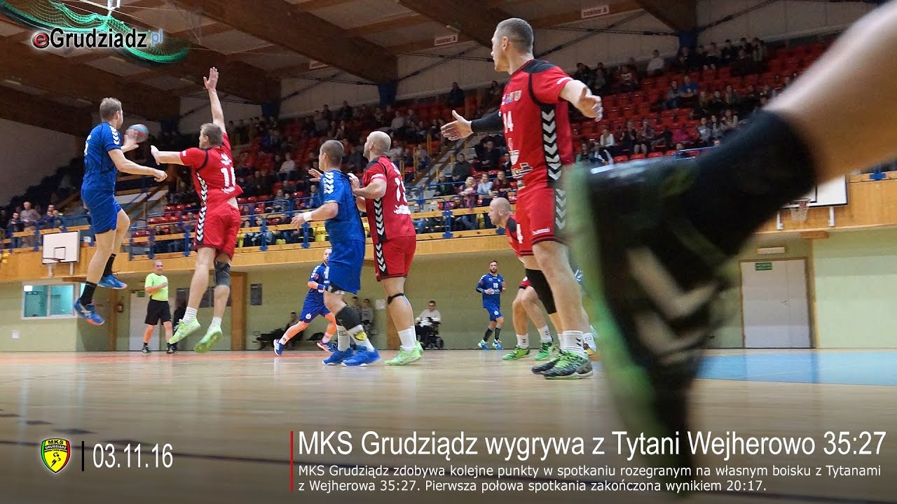 MKS Grudziądz wygrywa z Tytani Wejherowo 35:27