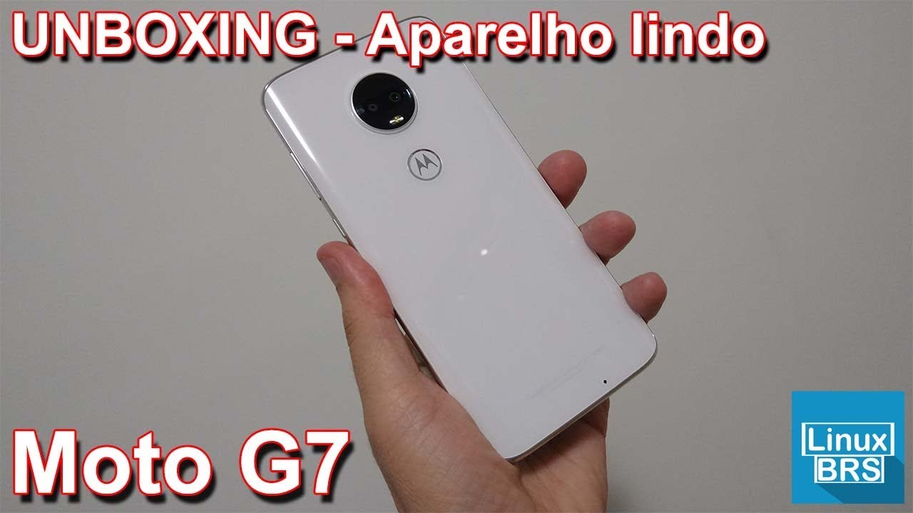 🔘 Motorola Moto G7 - UNBOXING - Que aparelho bonitão