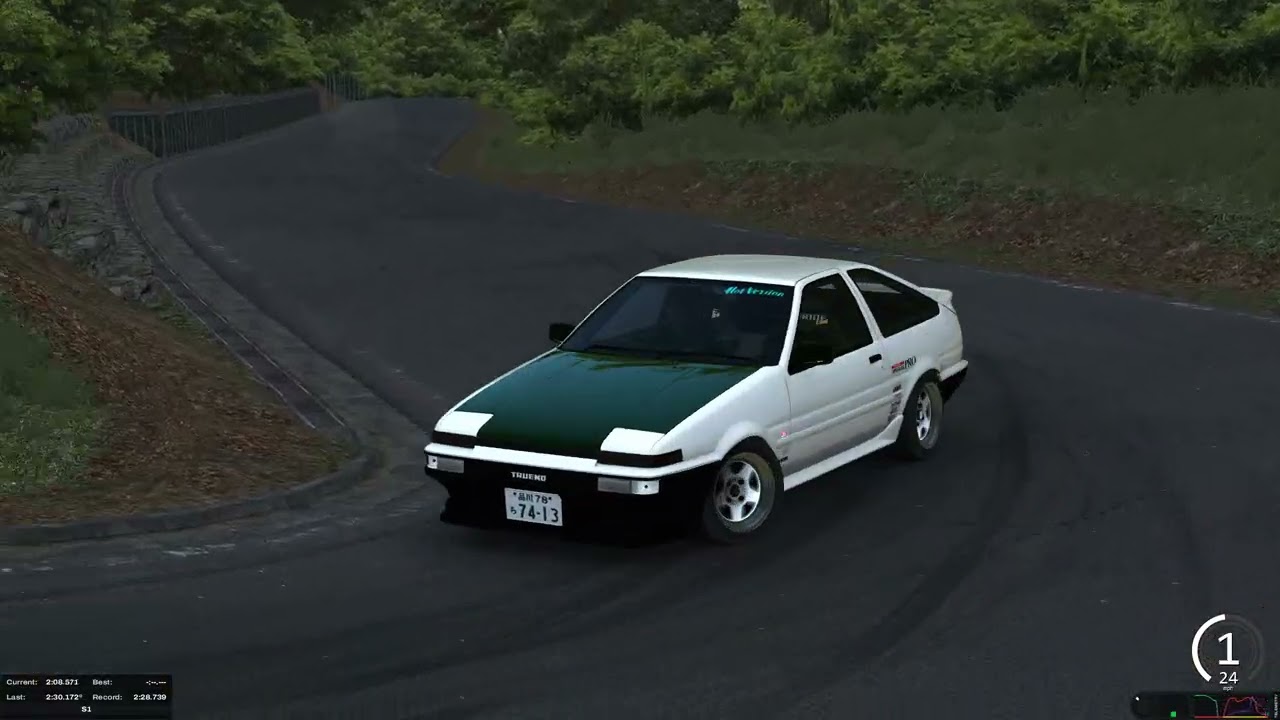 gunsai 2:28 new pb ae86 vs mrs