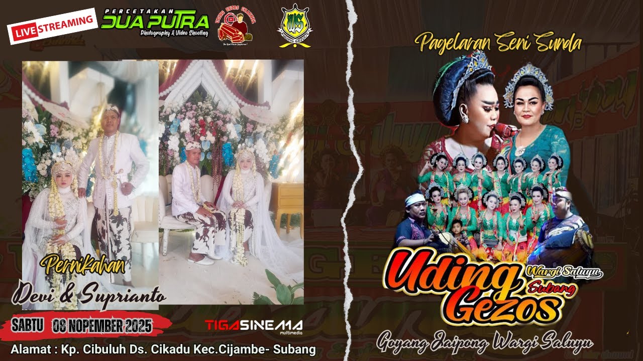 LIVE DELLAY UDING GEZOS MLM  II WEDDING II DEVI & SUPRIANTO II KELUARGA BESAR BPK DADANG & IBU ASIH
