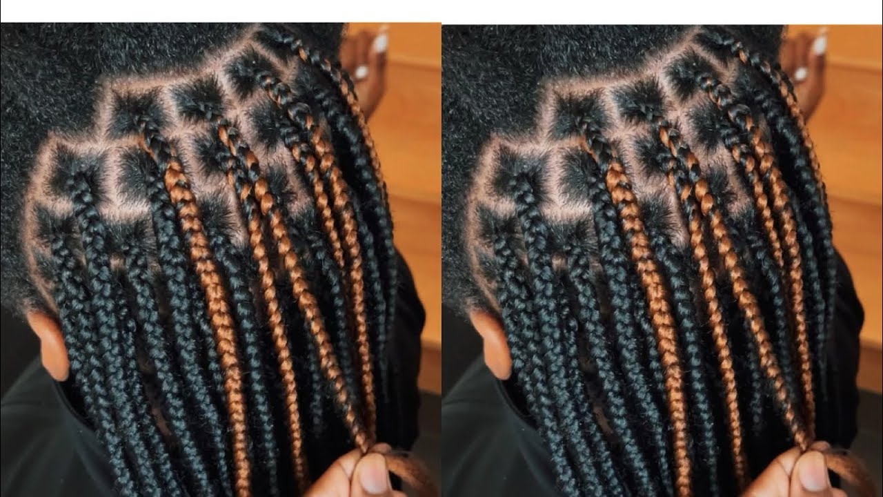 How To Get The Pefect Knotless braid | Try This Beginners  Friendly   #boxbraid
