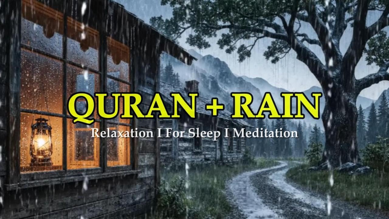 Quran Recitation with Rain & Thunder – Clear Your Thoughts Fast | Deep Relaxation & Peaceful Sleep