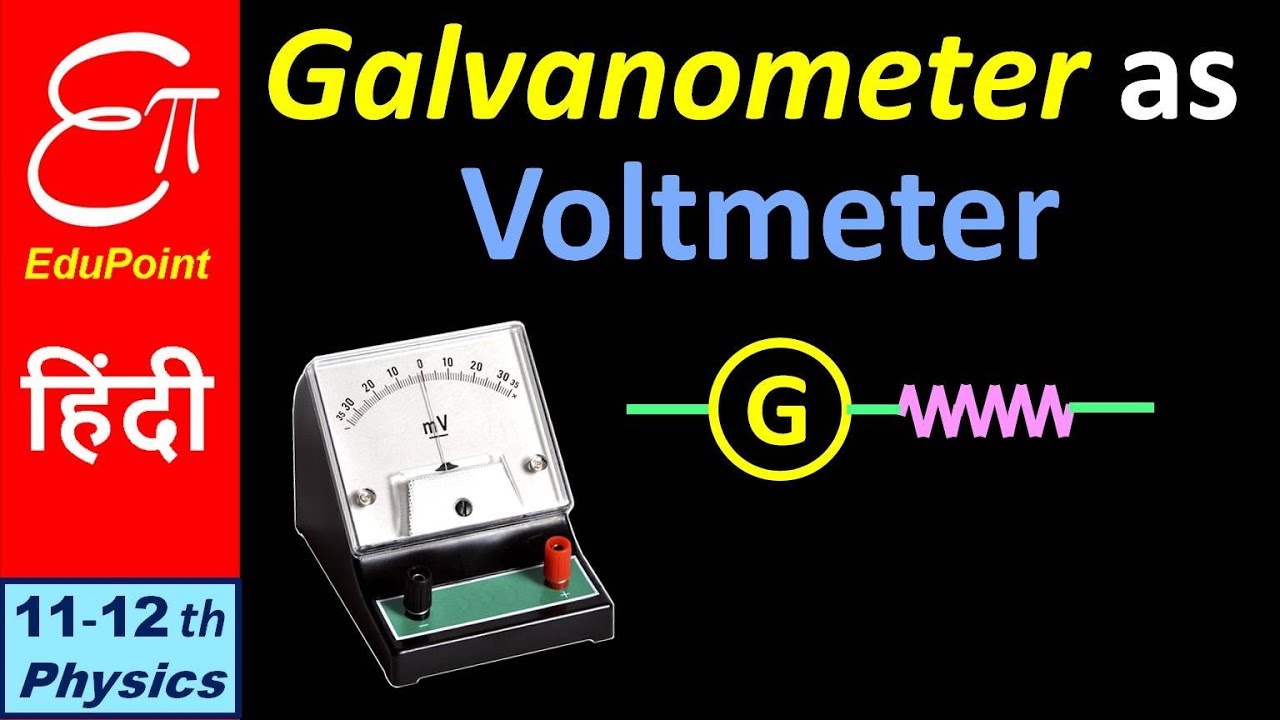 GALVANOMETER as VOLTMETER || video in HINDI
