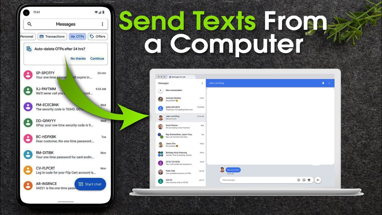 Jak wysyłać wiadomości tekstowe z komputera za pomocą dowolnego telefonu z systemem Android (Sams...