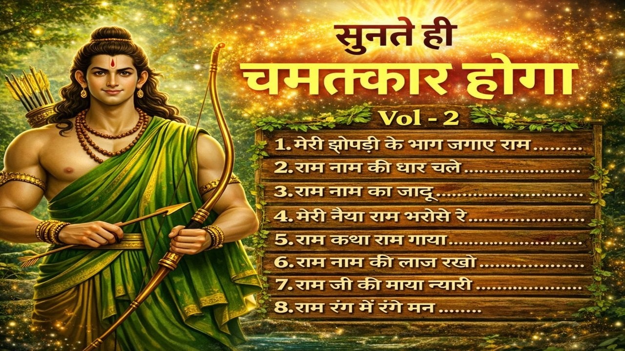 राम भजन Vol-2 | मेरी झोपड़ी के भाग जगाए राम | Ram Geet  Vol2 | मन को शांति देने वाला भजन | Ram Naam