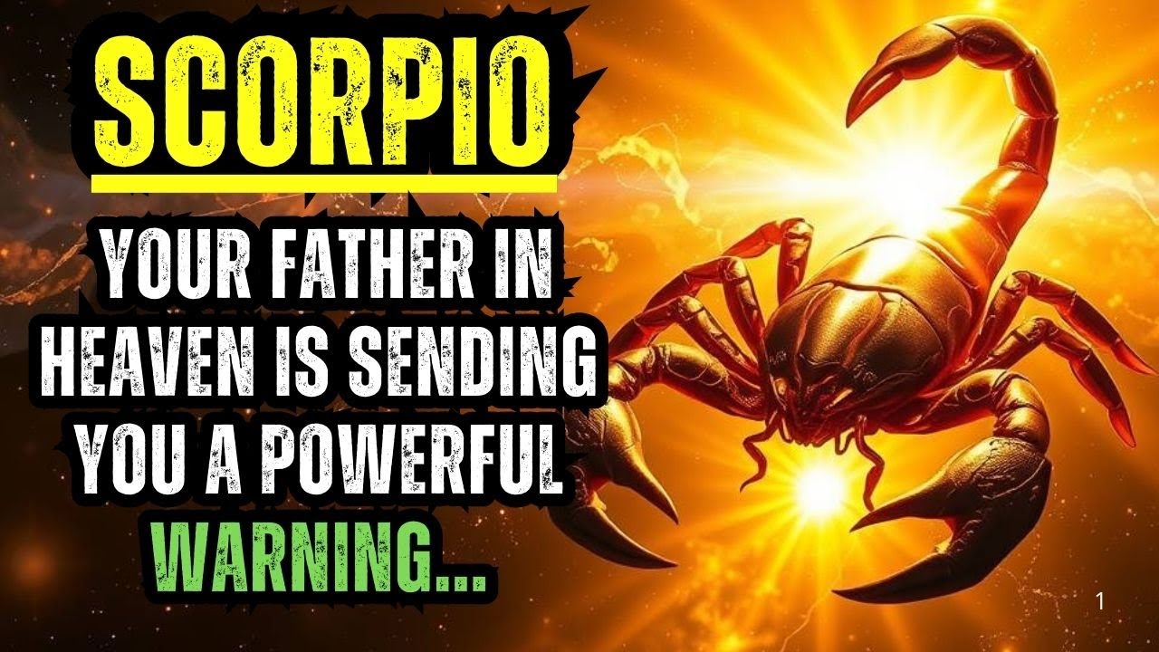 SCORPIO - YOUR FATHER IN HEAVEN IS SENDING YOU A POWERFUL WARNING...
