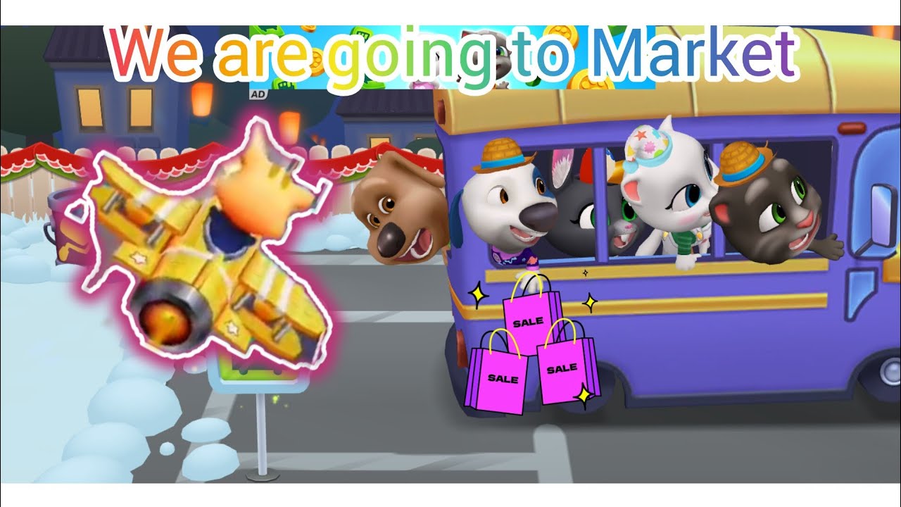 We are going to shopping 🛍️🛒 talking Tom going to shopping