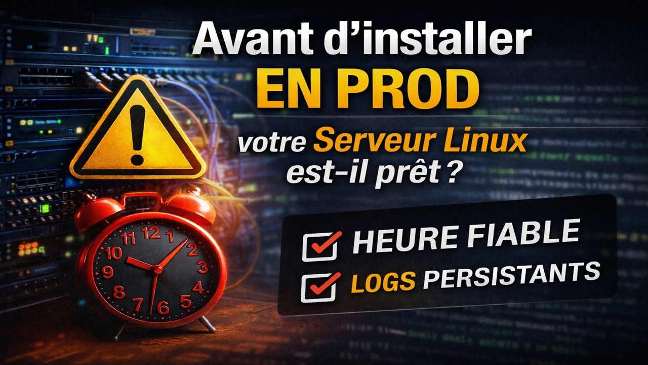 Fondations d’un Serveur Linux en Production : NTP Fiable & Logs Persistants