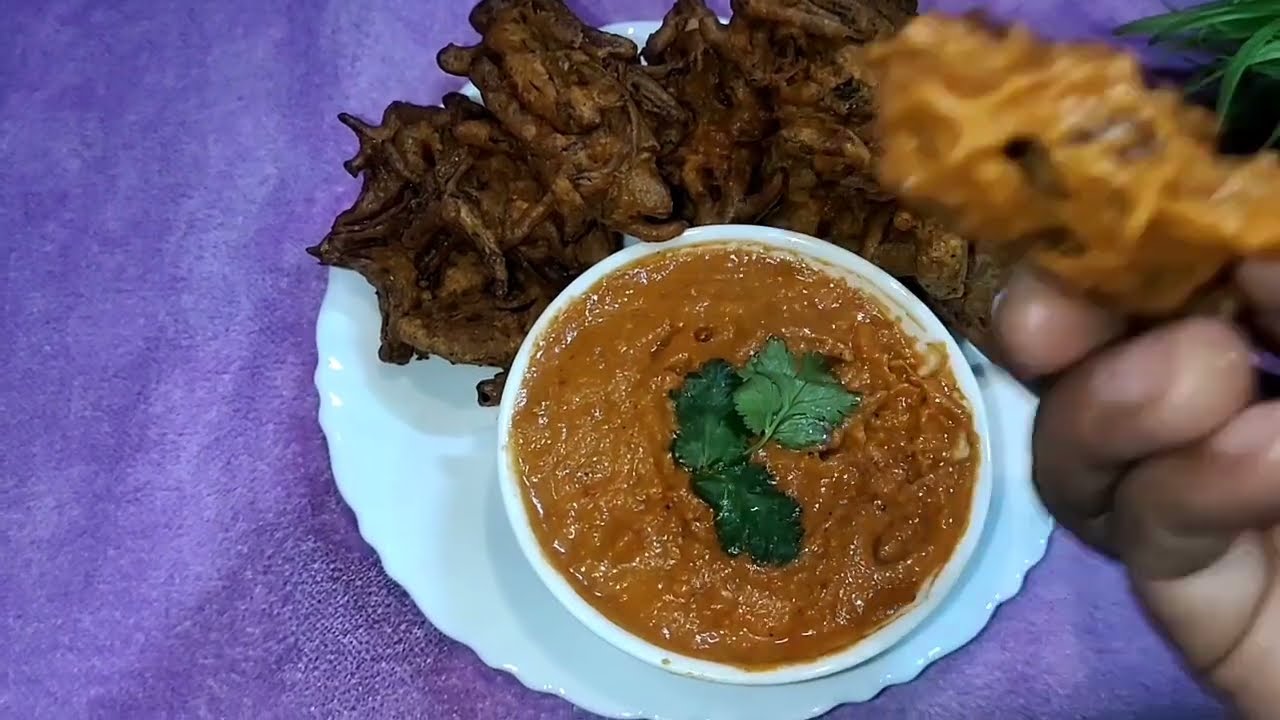 5  minut mein chatni aur  pakoda   taiyar #recipe #food
