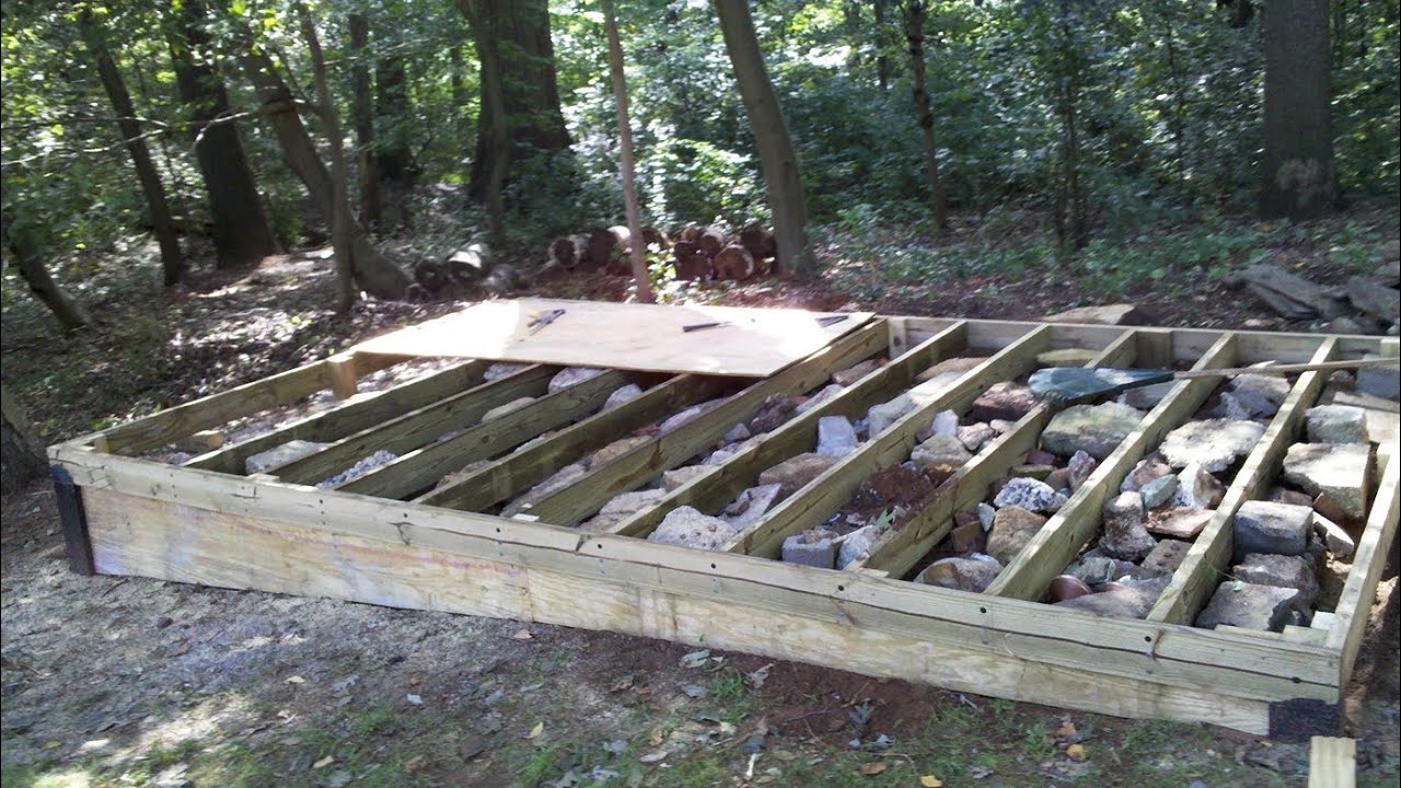 How To Build a Level Shed, tiny houses, barn foundation, platform by Jon Peters