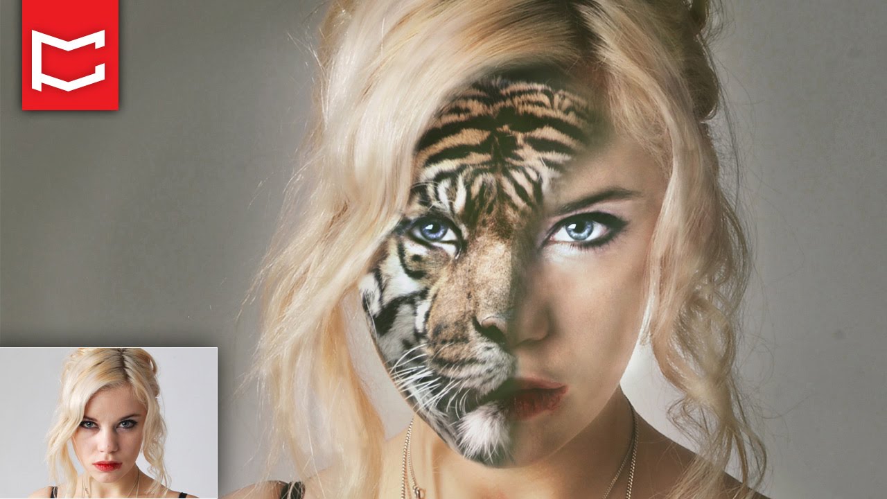Photoshop Dersleri Manipülasyon Foto Efekt - Yarı İnsan Yarı Hayvan