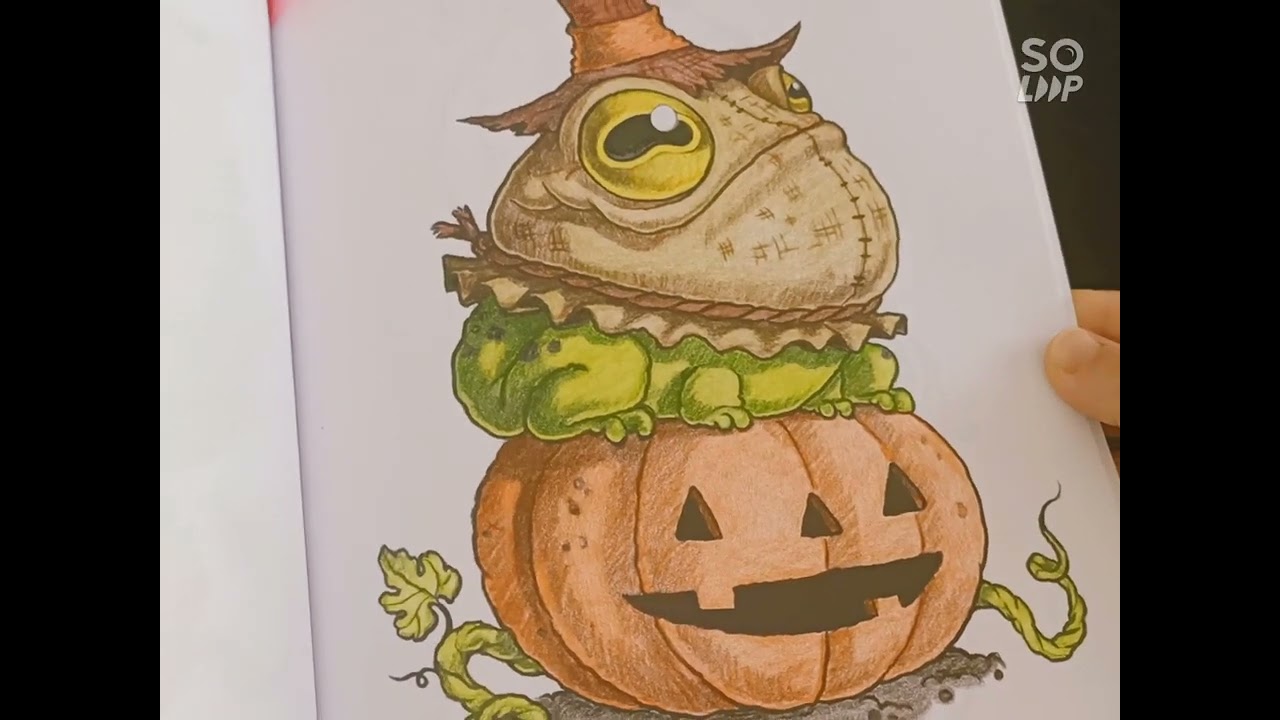 #inktober #flipthrough #colouringbooks Pagine completate ad Ottobre 2023