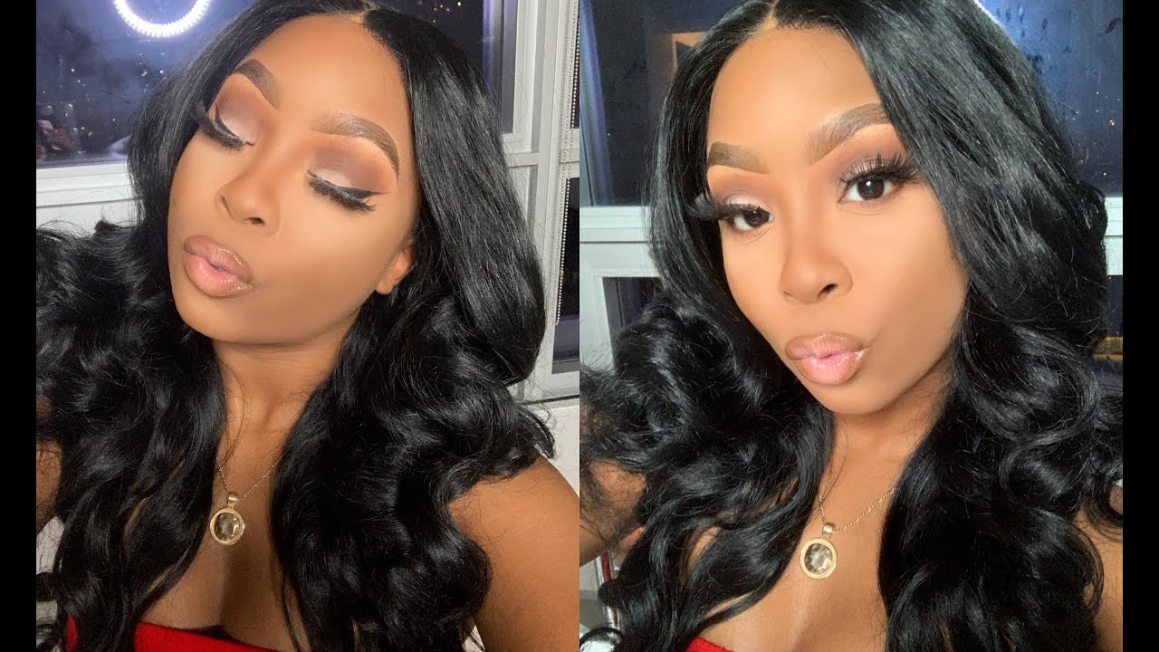 Affordable Neutral Matte Makeup Tutorial + Outre Perfect Hairline LANA WIG.. is this HUMAN?!
