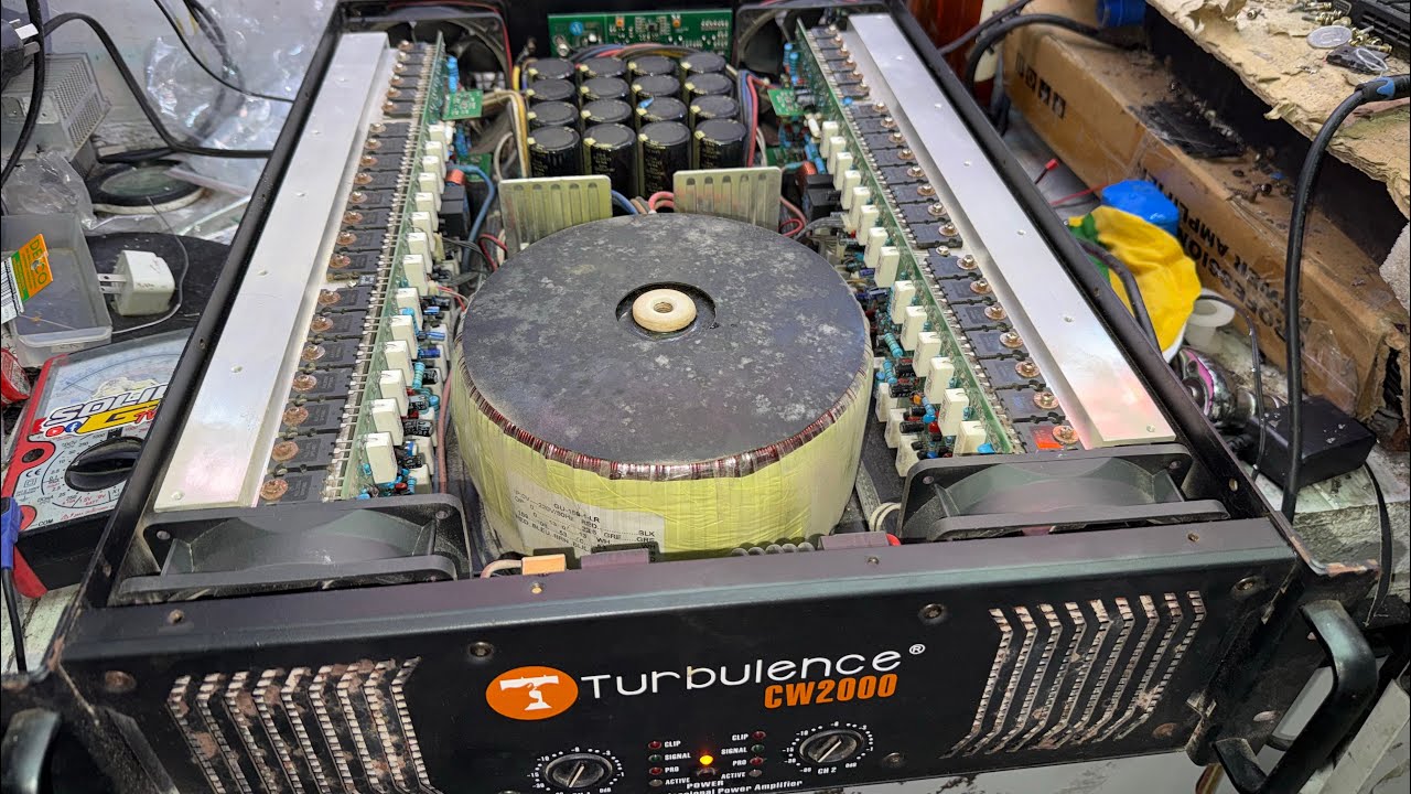 Turbulence cw2000 power amplifier may pumutok na parts tips kung paanu ayusin