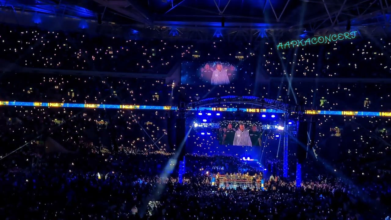 Oleksandr Usyk Ring walk Wembley Stadium