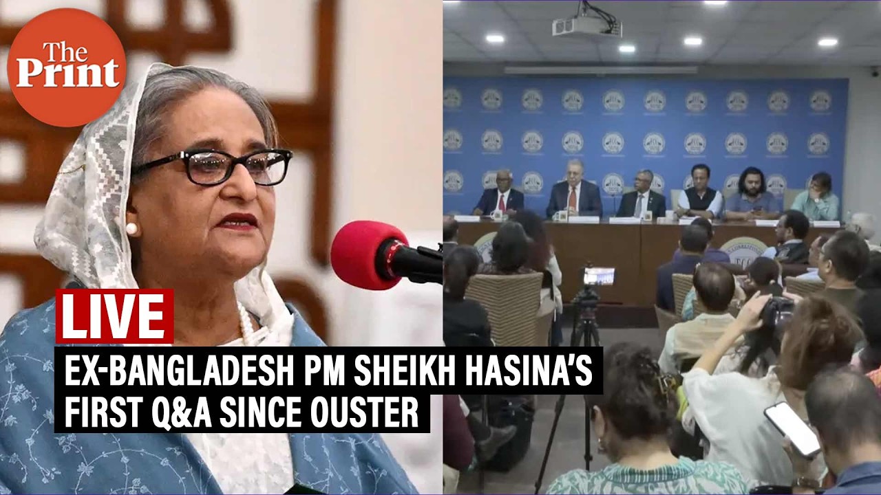 LIVE : Ex-Bangladesh PM Sheikh Hasina&rsquo;s first Q&A since ouster