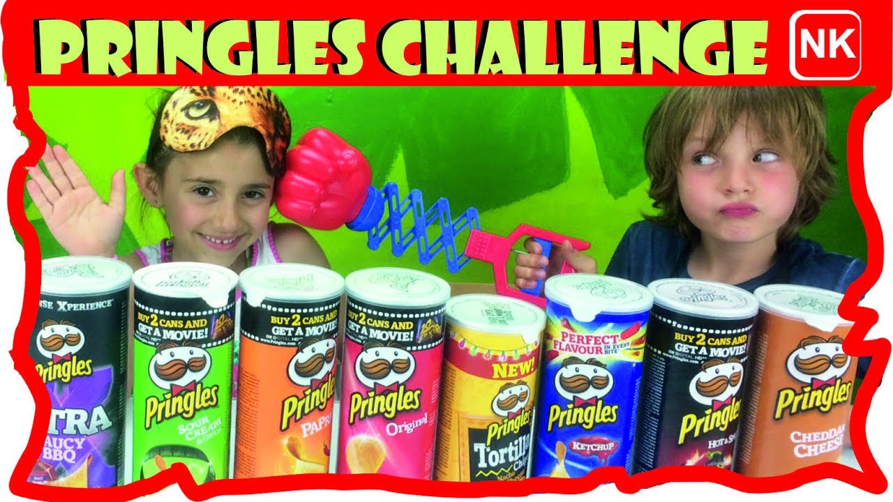 PRINGLES CHALLENGE ita! Chips challenge: Assaggi di patatine ! Snack Americani  Canale Nikita