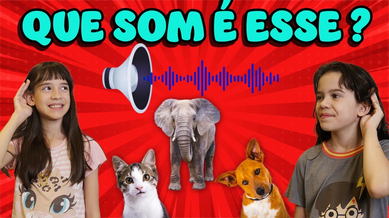 Adivinhe o SOM dos Animais! 🦊🐮 QUIZ Infantil com Beatriz e Ana Luísa
