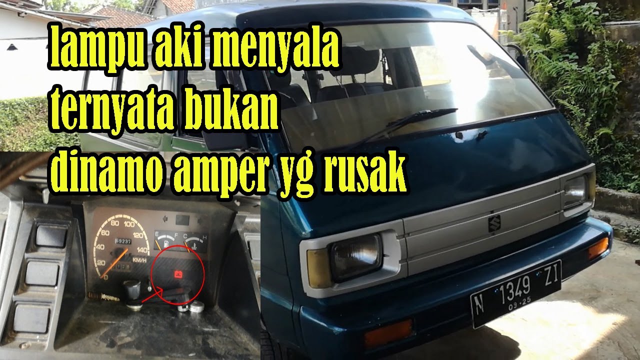 Suzuki carry 1000 lapu indikator batre nyala,ternyata bukan dinamo amper #Automotifbengkel
