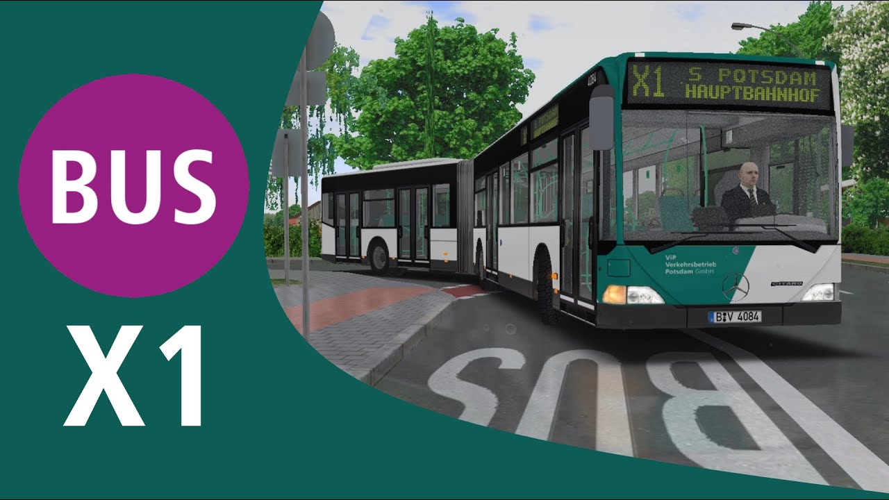 OMSI 2 - Bus Linie X1 - Map Berlin BRT - Mercedes-Benz O530 G - mit Ansagen - unkommentiert