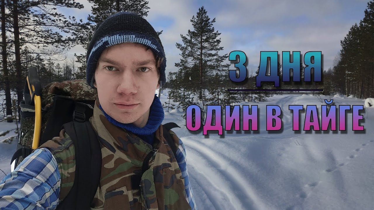 3 ДНЯ ОДИН в ЗИМНЕЙ ТАЙГЕ/Встретил начало ВОЙ*Ы в лесу. 23.02.22-25.02.22 #arkhangelsk