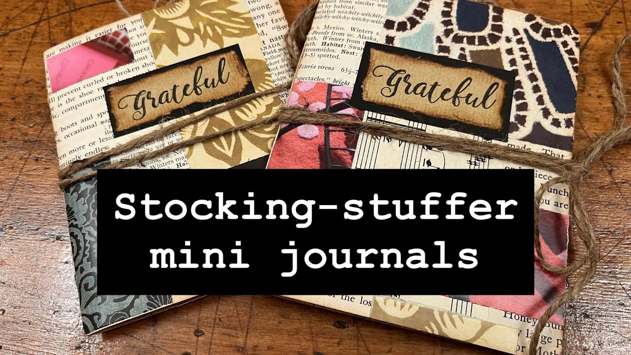 MASS-MAKING QUICK JOURNAL GIFTS ~ cute stocking stuffers! ~ #junkjournalideas