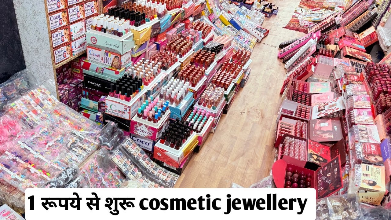 1 रूपये से शुरू cosmetic and jewellery, wholesale market, sadar bazar, delhi wholesale market