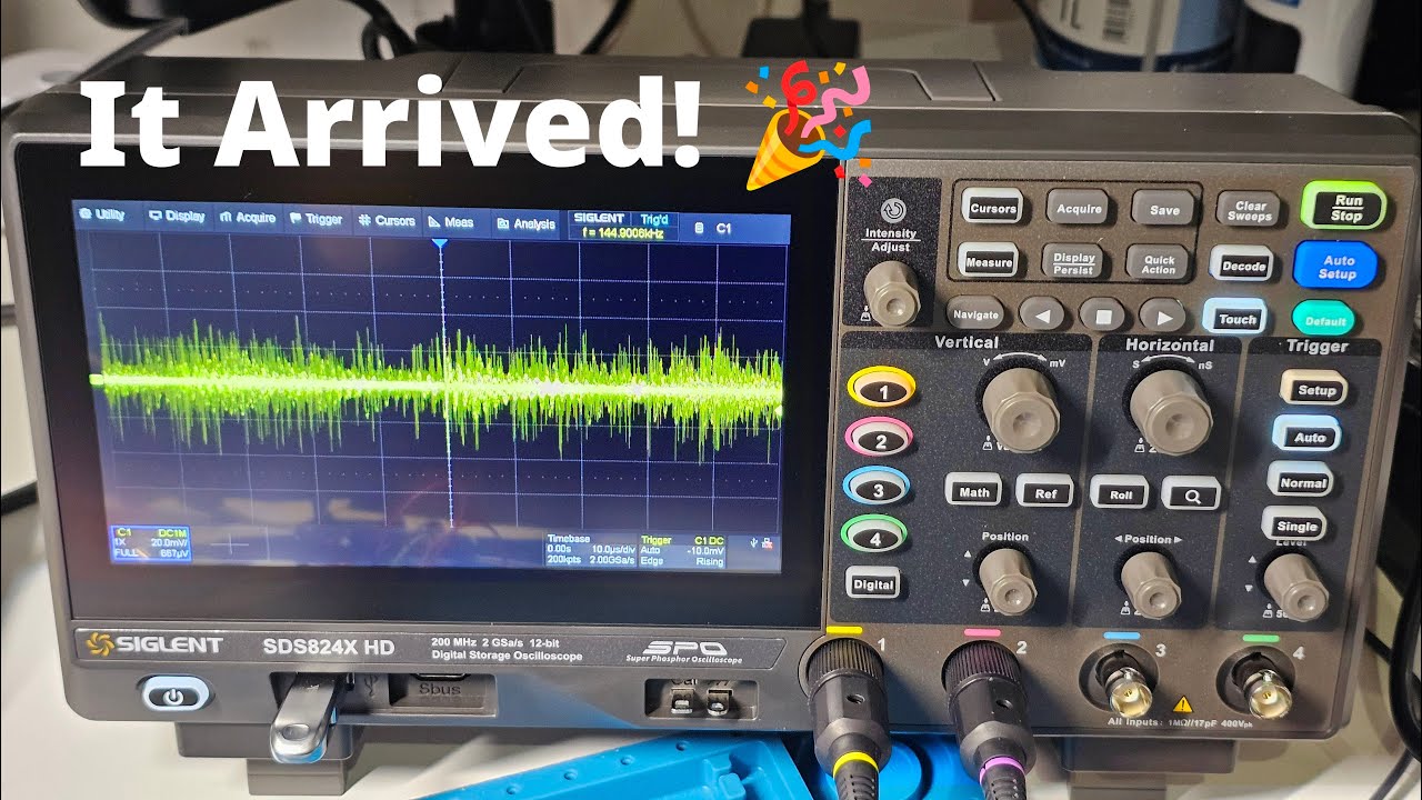 Прибыл осциллограф Siglent SDS824X HD!