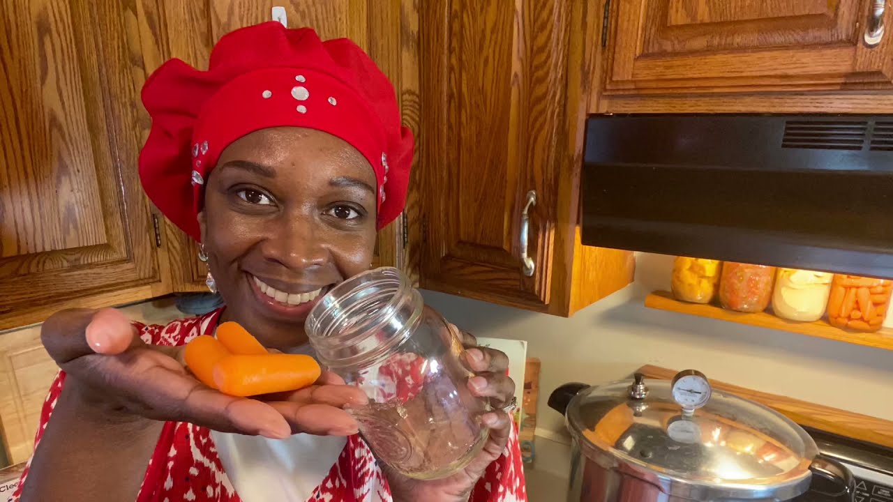 Part 2 Pressure Canning baby carrots with rosemary and thyme | Canning With Colette step by step