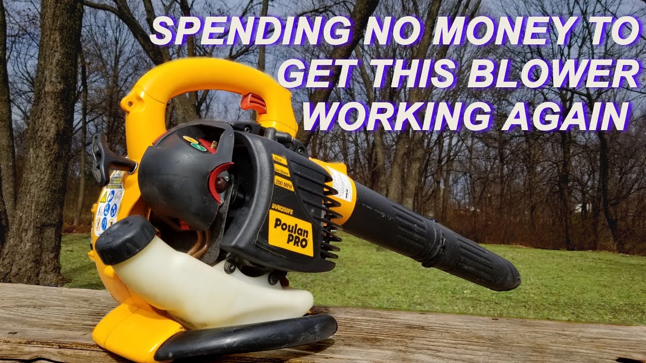 Fixing a Poulan Blower Vac that has low compression
