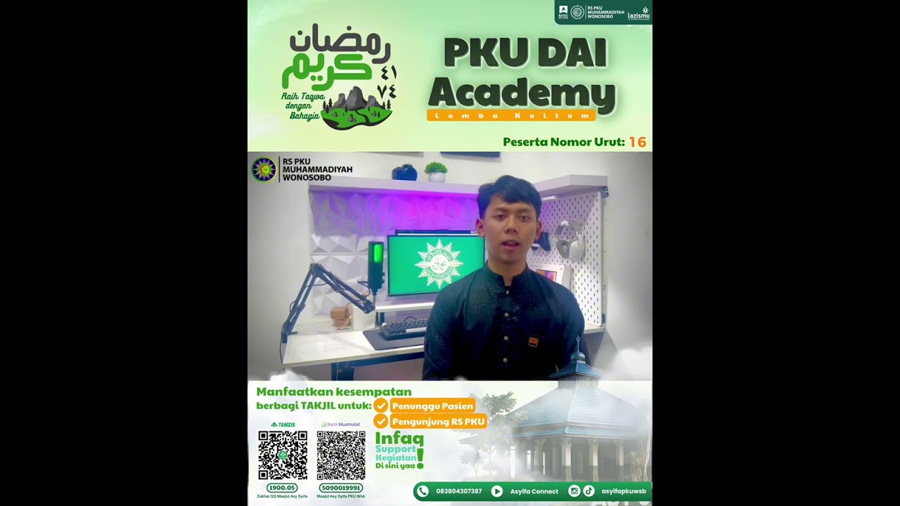 Peserta 16. Mari kita sambut bulan Ramadhan ini dengan bekal ilmu, taubat, dan doa kemudahan