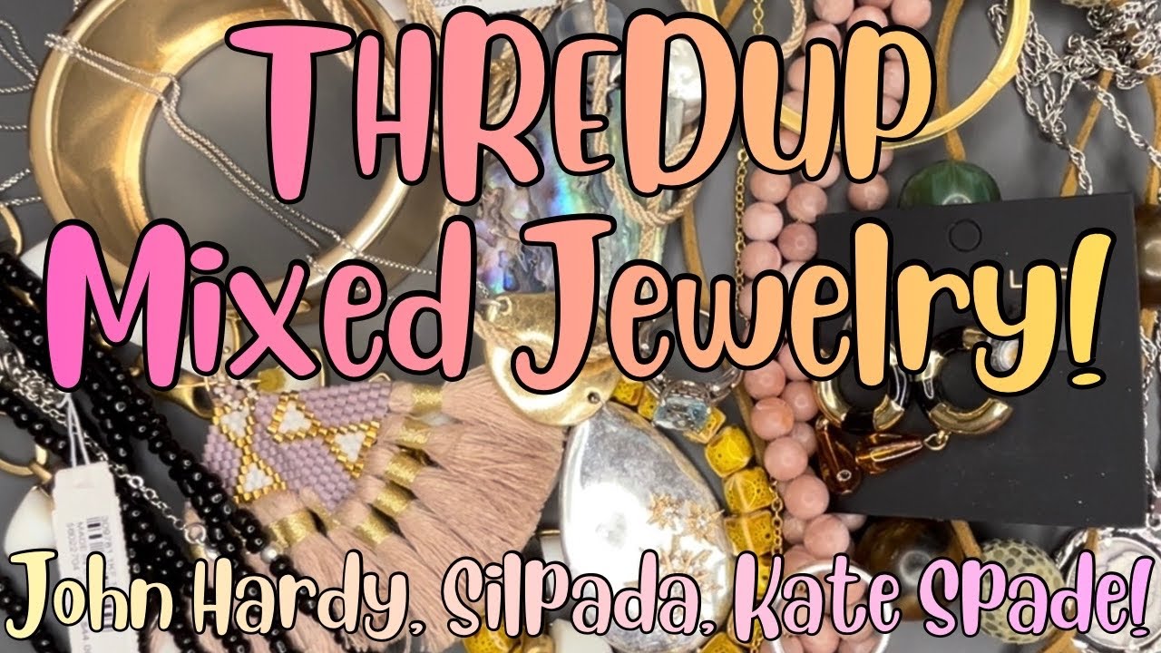 Распаковка набора из 15 украшений ThredUP + покупки из секонд-хенда! #банкадляукрашений #распаков...