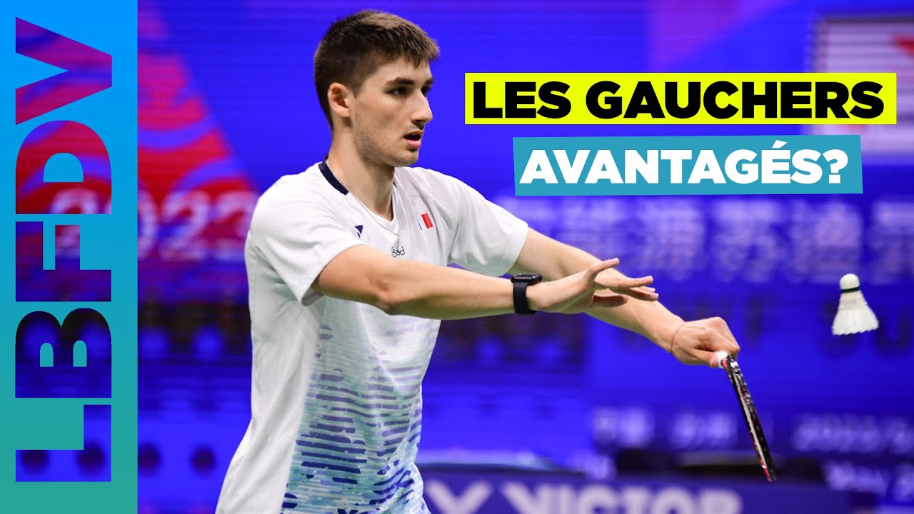 Les gauchers avantagés au badminton?