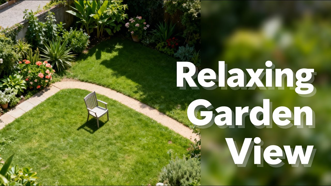 Peaceful Garden View &ndash; Relaxing Nature Ambience with Birds & Trees