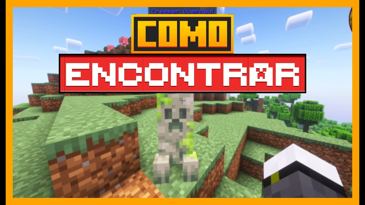 COMO ENCONTRAR O CREEPER DAS COLINAS NO MINECRAFT (Revisão do Creeper)
