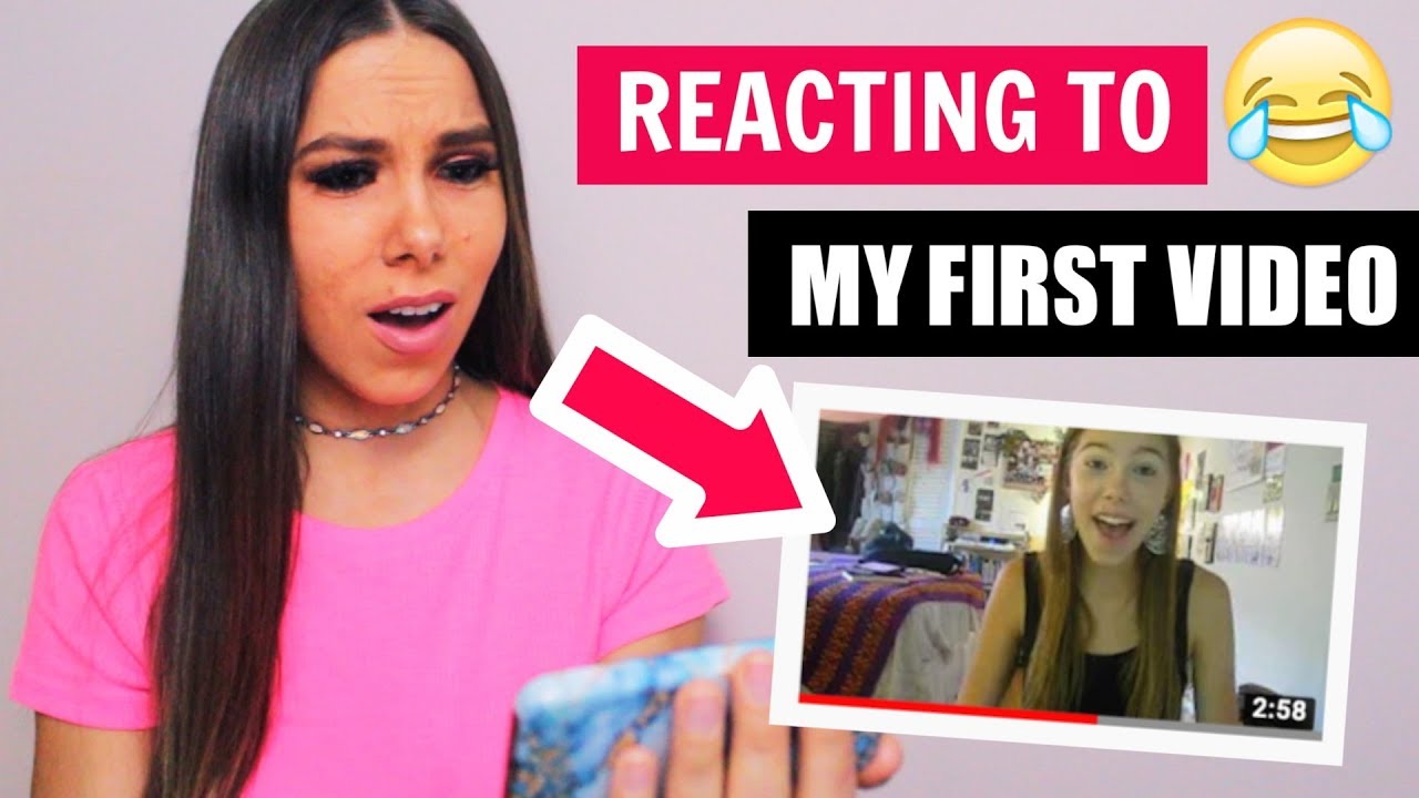 REACTION TO MY FIRST VIDEO!!!  9 YEARS AGO 😂