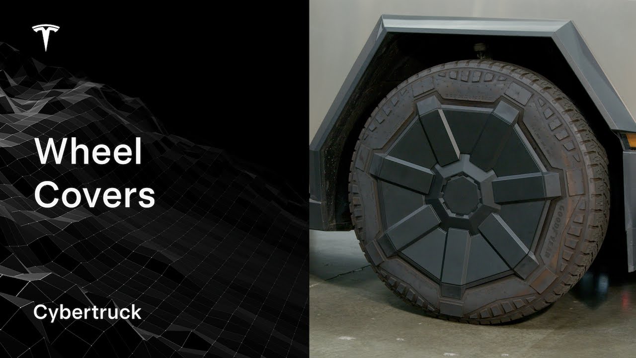 Снятие и установка колпаков колес Cybertruck