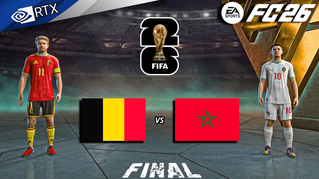 FC 26 - Belgium vs Morocco Ft. Lukaku, Diaz | FIFA World Cup Final Full Match | PC™ [4K60]