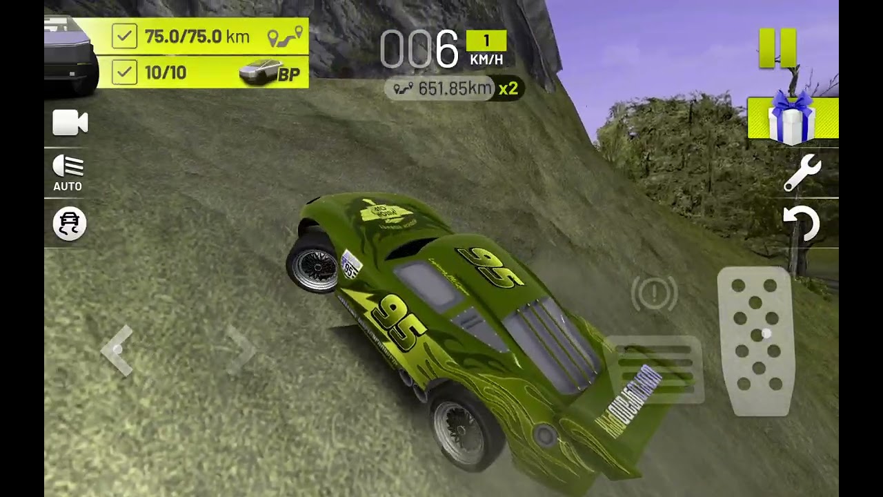 Green Lightning McQueen in Extreme car driving simulator Android 2026 Color