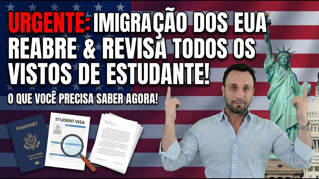 🛑 URGENTE: Visto Americano de Estudante sendo REAVALIADOS (Até os APROVADOS) 🇺🇸