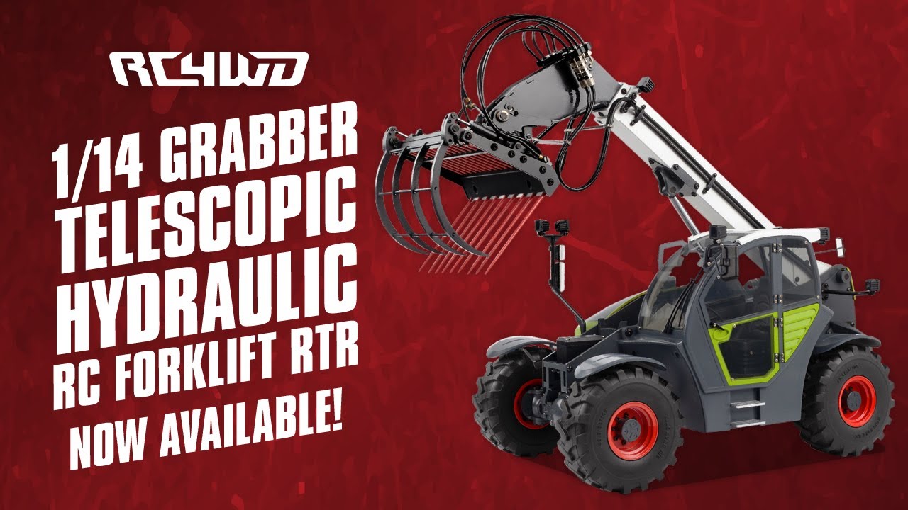 1/14 Grabber Telescopic Hydraulic RC Forklift RTR | Now Available