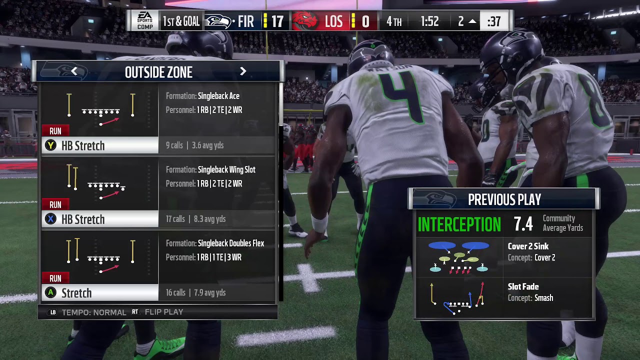 Week 16 Bonus Boss Battle 2of2 (Nickle 3-3-5 ODD - NE Playbook & Run - West Coast Playbook)