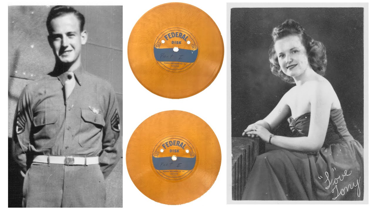 WWII Audio Disk Recording of William G. Slonaker - 1942