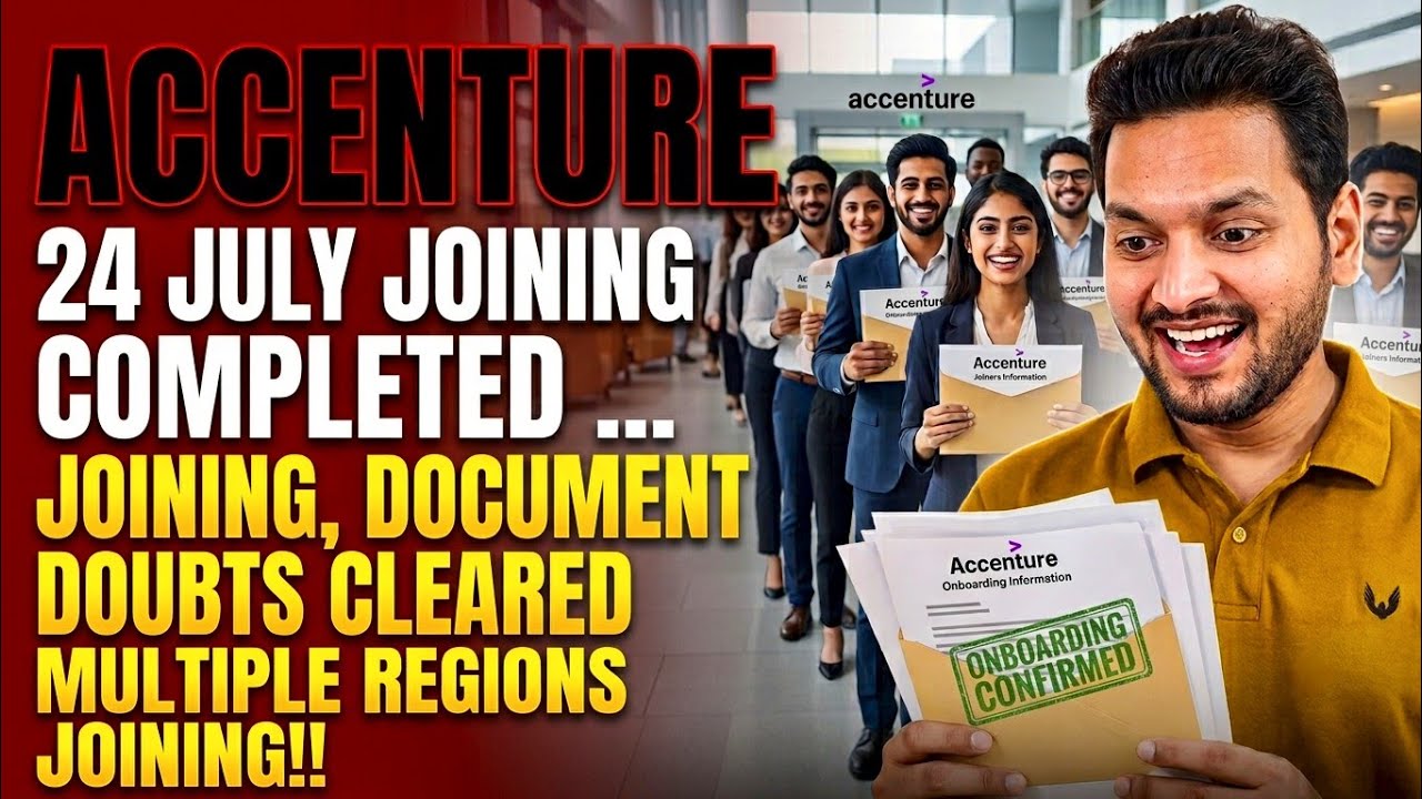 Accenture Onboarding 2026 | Joining Completed | Documents Cleared | Latest Update