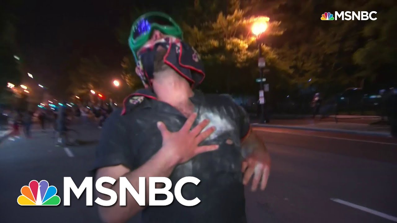 Police Fire Pepper Bullets At Protesters In Chaotic Washington, D.C. Scene | MSNBC