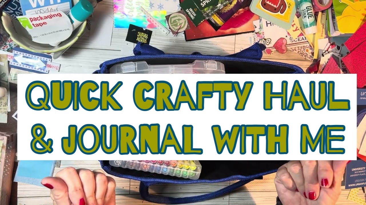 Quick crafty haul and journal with me ( sorta)