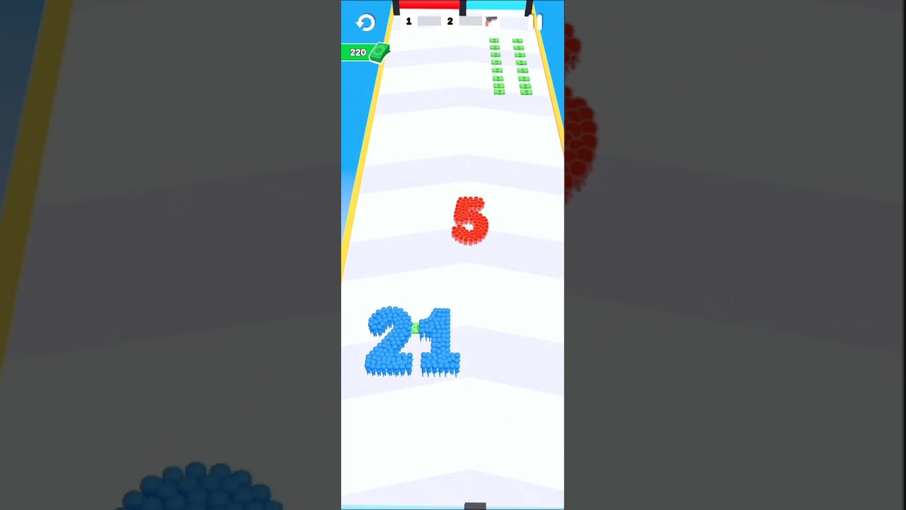 Crowd Number Run 3D - 1 - #shorts #games