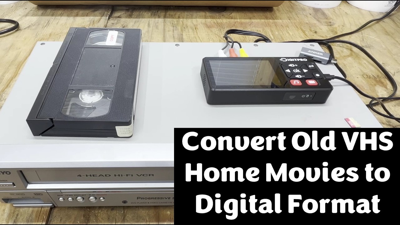 How To Convert VHS or DVD to MP3 or MP4 format yourself | DIY Home Movie Conversion