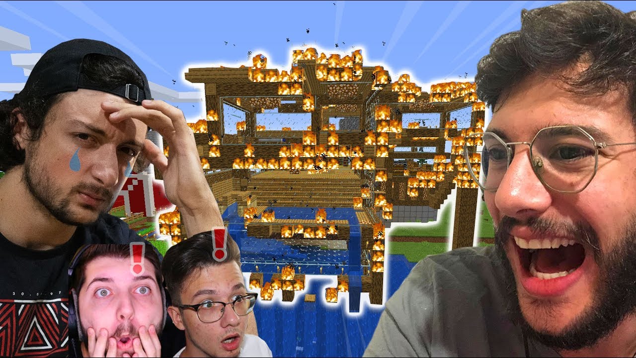 MİNECRAFT'ta MERVAN'ın EVİNİ YAKTIM!!! (ağladı) Bölüm 18